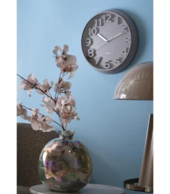 Clearance Wandklok Elevated Classic Numbers - Warmgrijs - 5x33.5x33.5cm Klokken