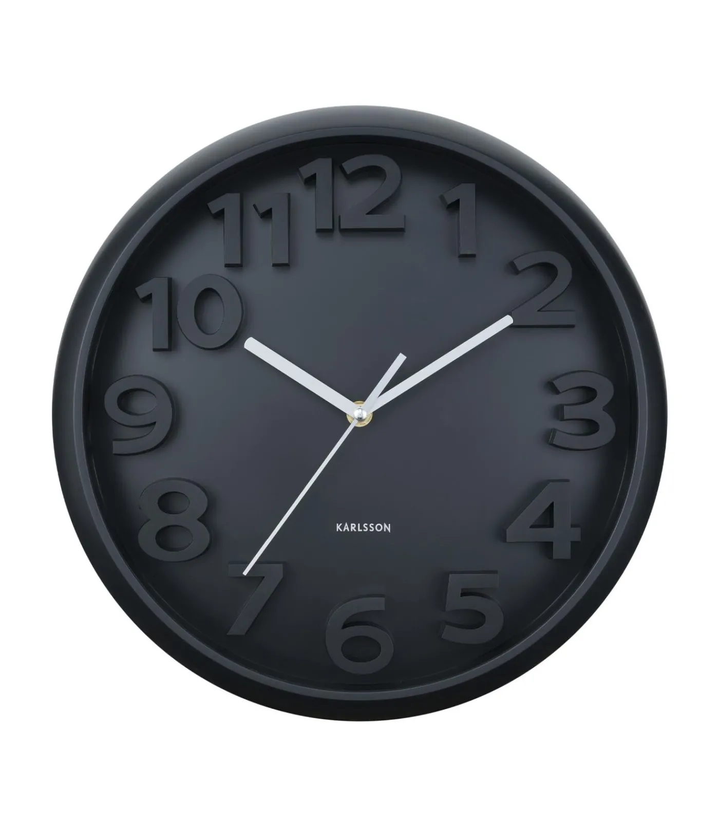 Sale Wandklok Elevated Classic Numbers - Mat zwart - 5x33.5x33.5cm Klokken