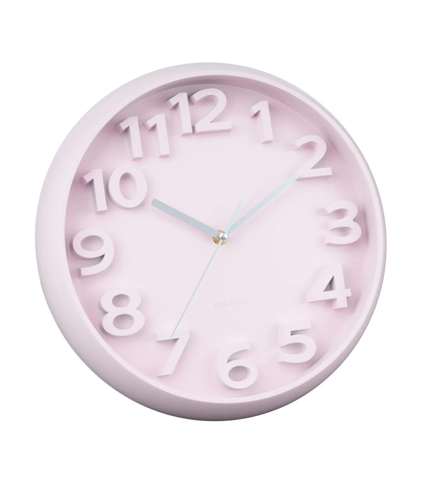 New Wandklok Elevated Classic Numbers - Zachtroze - 5x33.5x33.5cm Klokken