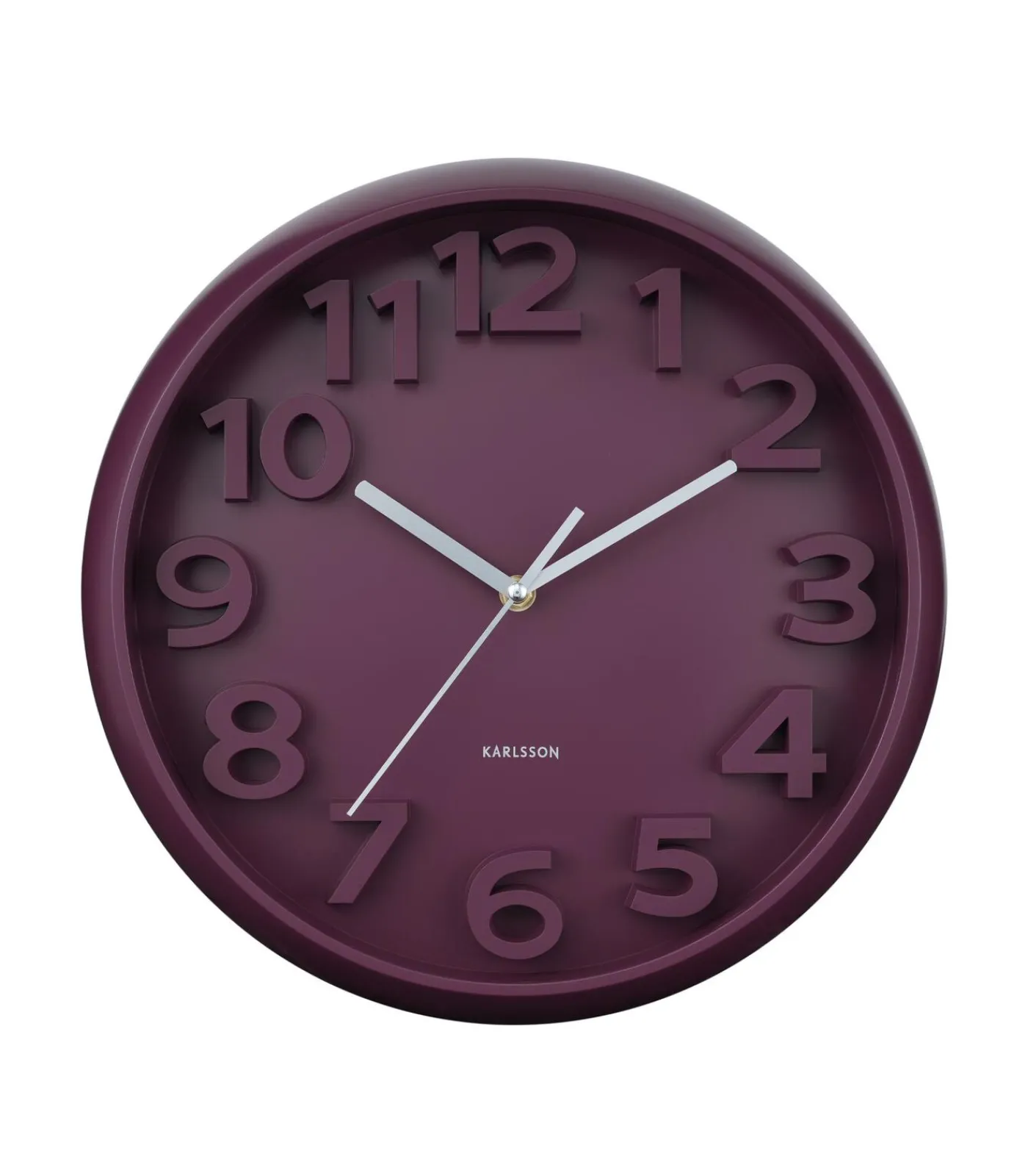 New Wandklok Elevated Classic Numbers - Dark mauve - 5x33.5x33.5cm Klokken