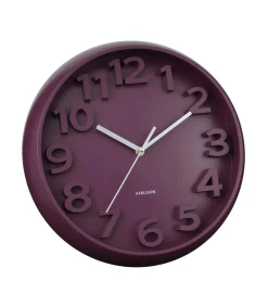 New Wandklok Elevated Classic Numbers - Dark mauve - 5x33.5x33.5cm Klokken