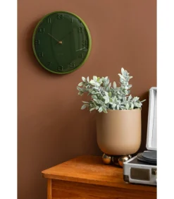 New Wandklok Fuerte Dome - Groen - 30.5x30.5x30.5cm Klokken