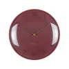 New Wandklok Fuerte Dome - Rood - 30.5x30.5x30.5cm Klokken