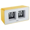 Best Wandklok Funky Flip - Heldergeel - 7x17.7x9.2cm Klokken