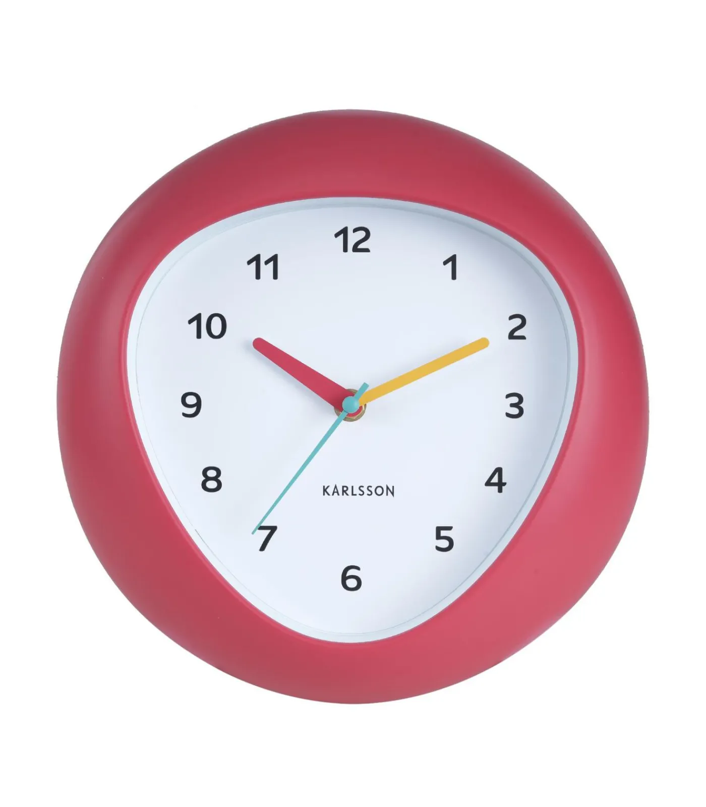New Wandklok Funky Vibes - Scarlet rood - 4.4x25.5x25.5cm Klokken