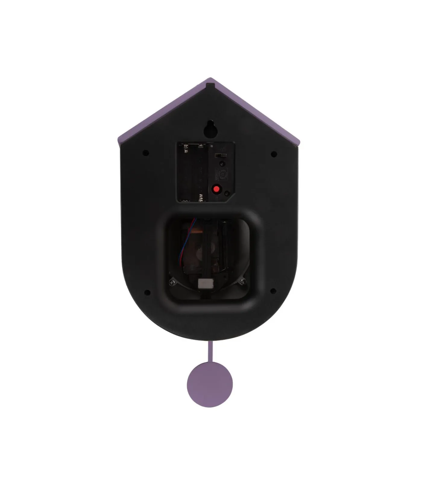 Outlet Wandklok Grato Cuckoo - Donkerpaars - 9.2x17.5x33.2cm Klokken