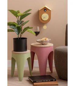 Sale Wandklok Grato Cuckoo - Donkergeel - 9.2x17.5x33.2cm Klokken