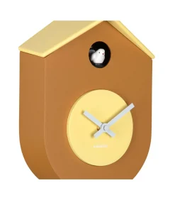 Sale Wandklok Grato Cuckoo - Donkergeel - 9.2x17.5x33.2cm Klokken