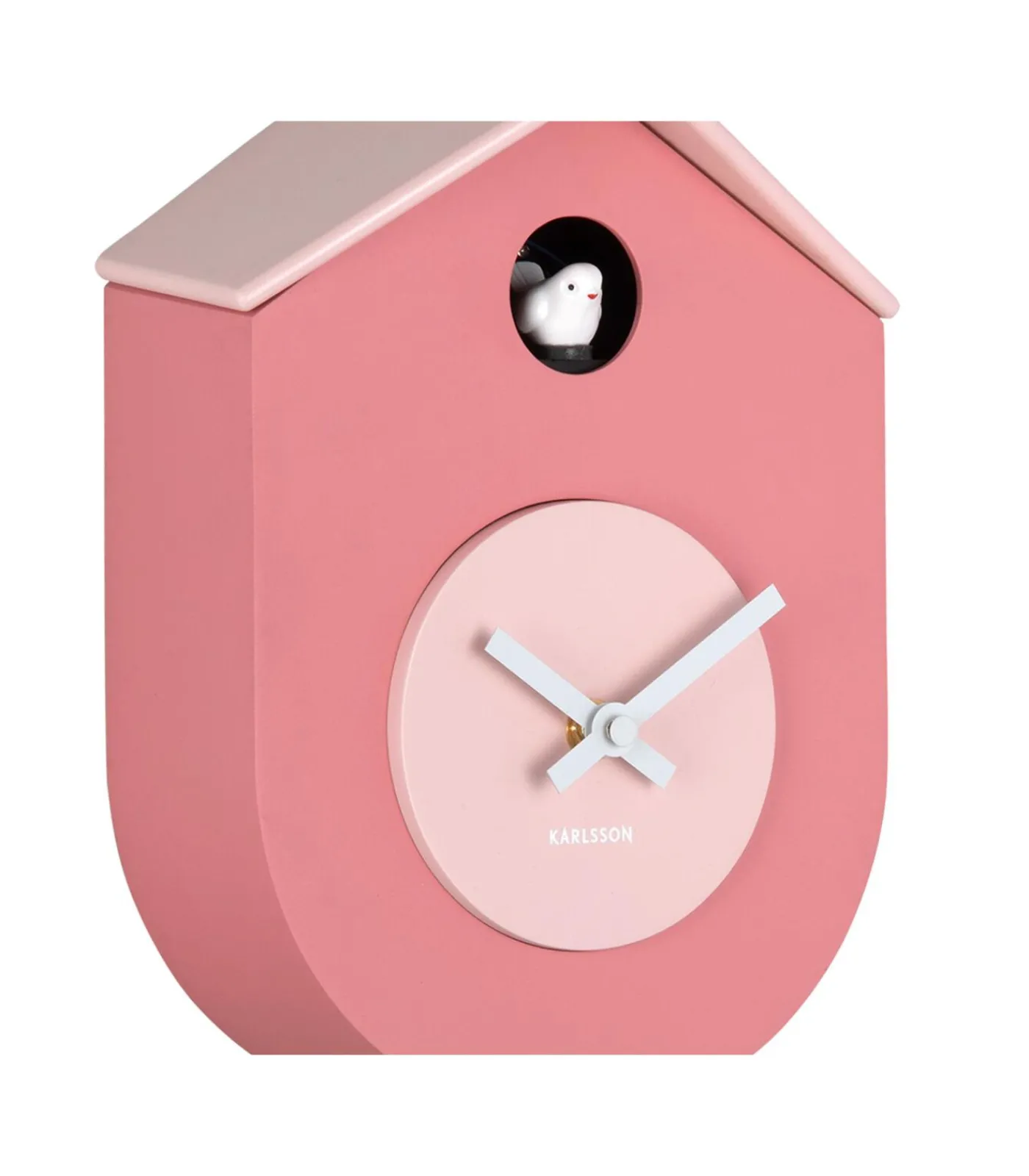 Hot Wandklok Grato Cuckoo - Lichtroze - 9.2x17.5x33.2cm Klokken