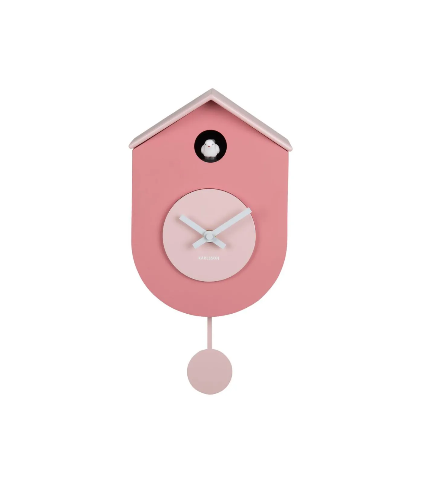 Hot Wandklok Grato Cuckoo - Lichtroze - 9.2x17.5x33.2cm Klokken
