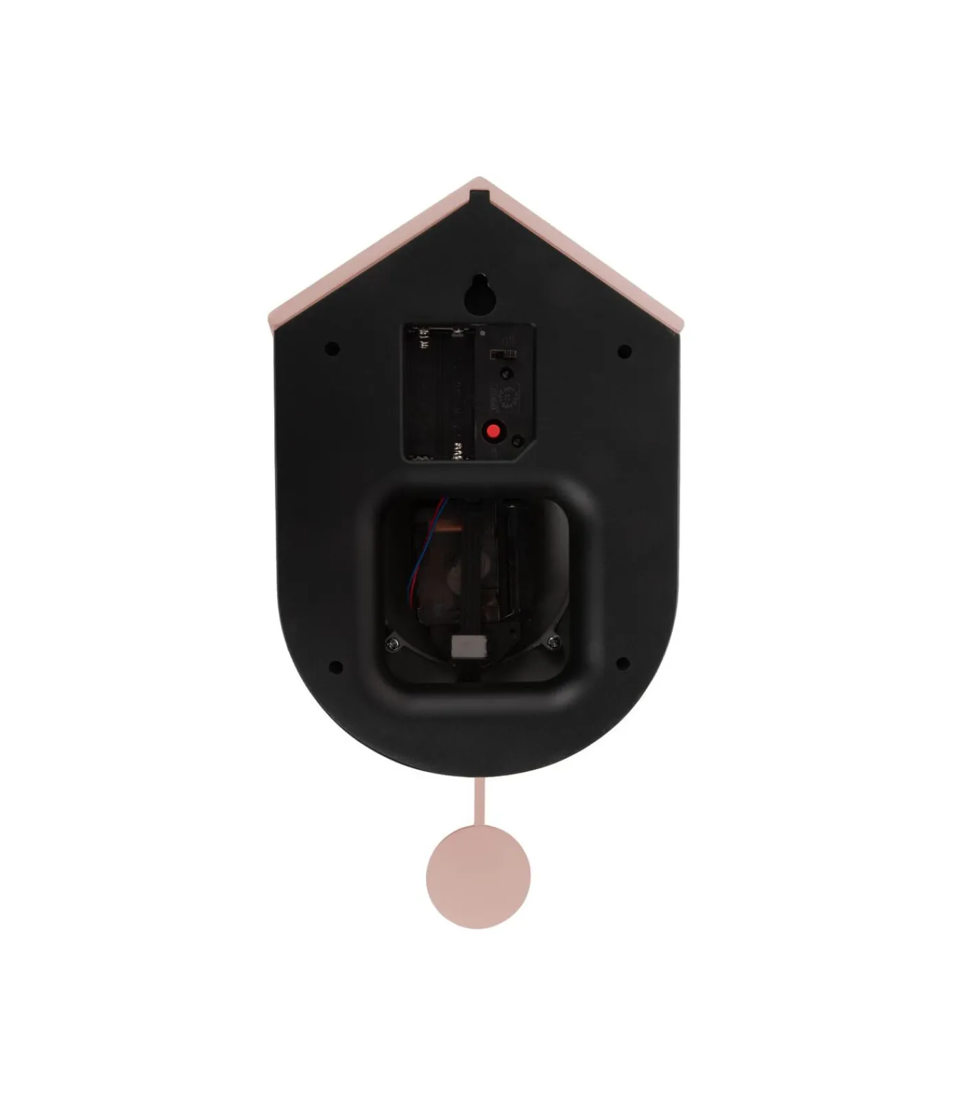 Hot Wandklok Grato Cuckoo - Lichtroze - 9.2x17.5x33.2cm Klokken