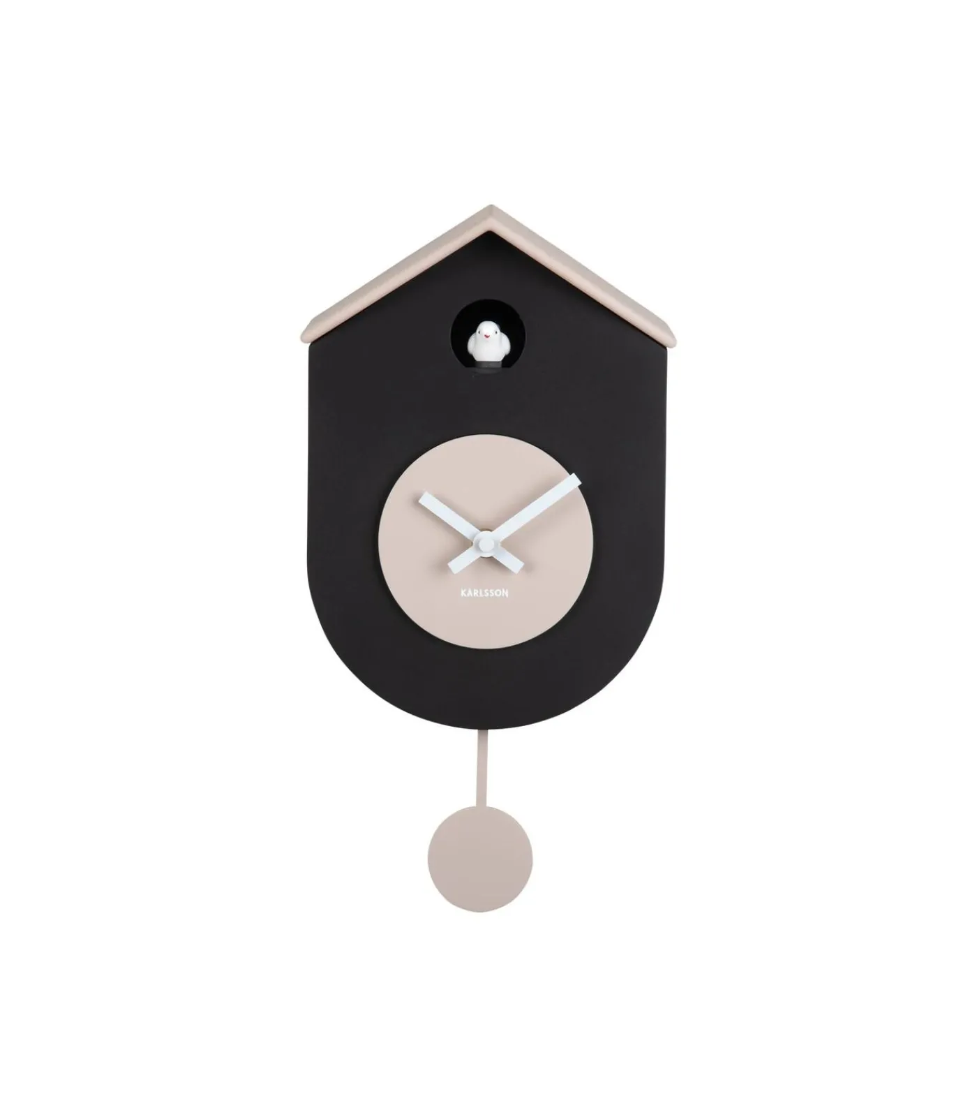 Online Wandklok Grato Cuckoo - Warmgrijs - 9.2x17.5x33.2cm Klokken