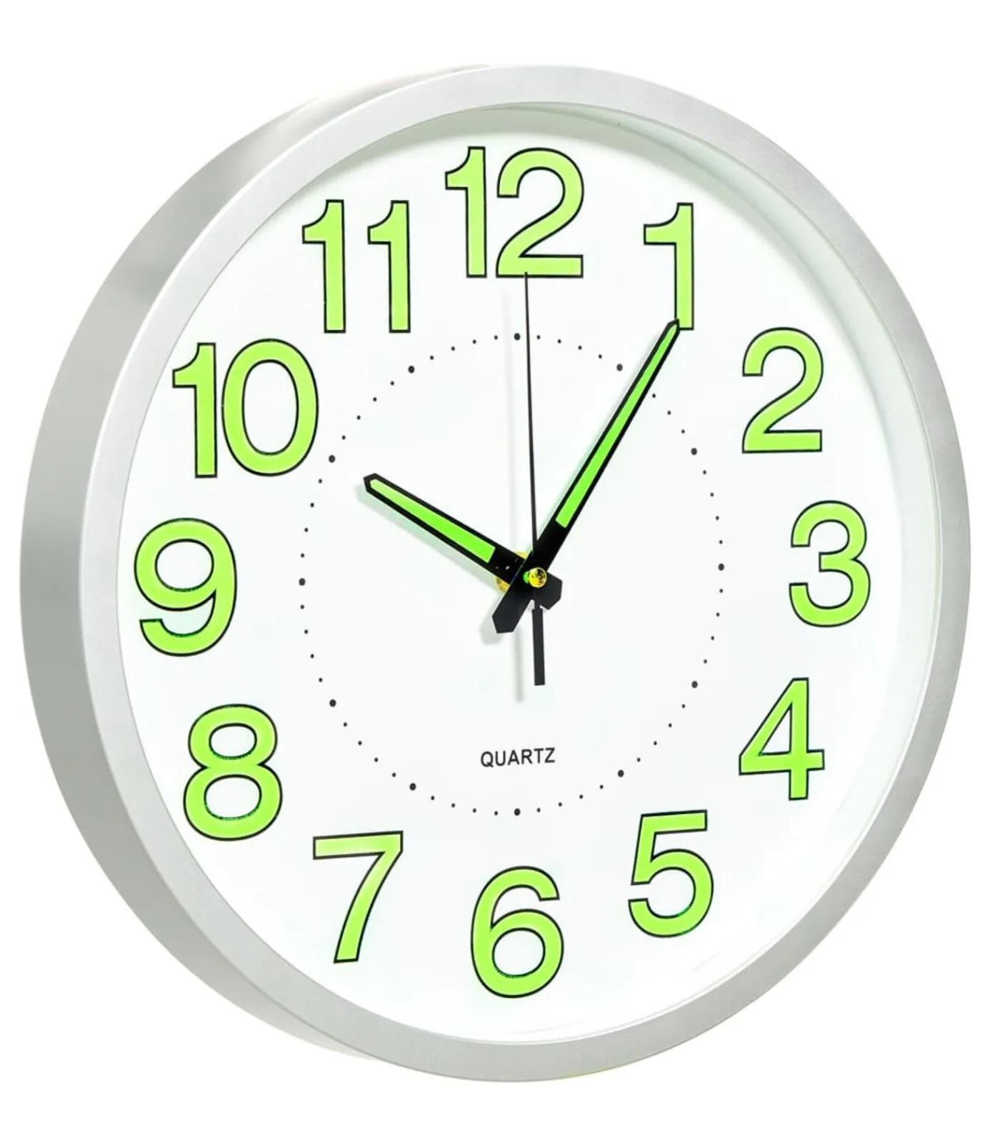 Clearance Wandklok lichtgevend 30 cm wit Klokken