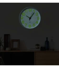 Clearance Wandklok lichtgevend 30 cm wit Klokken