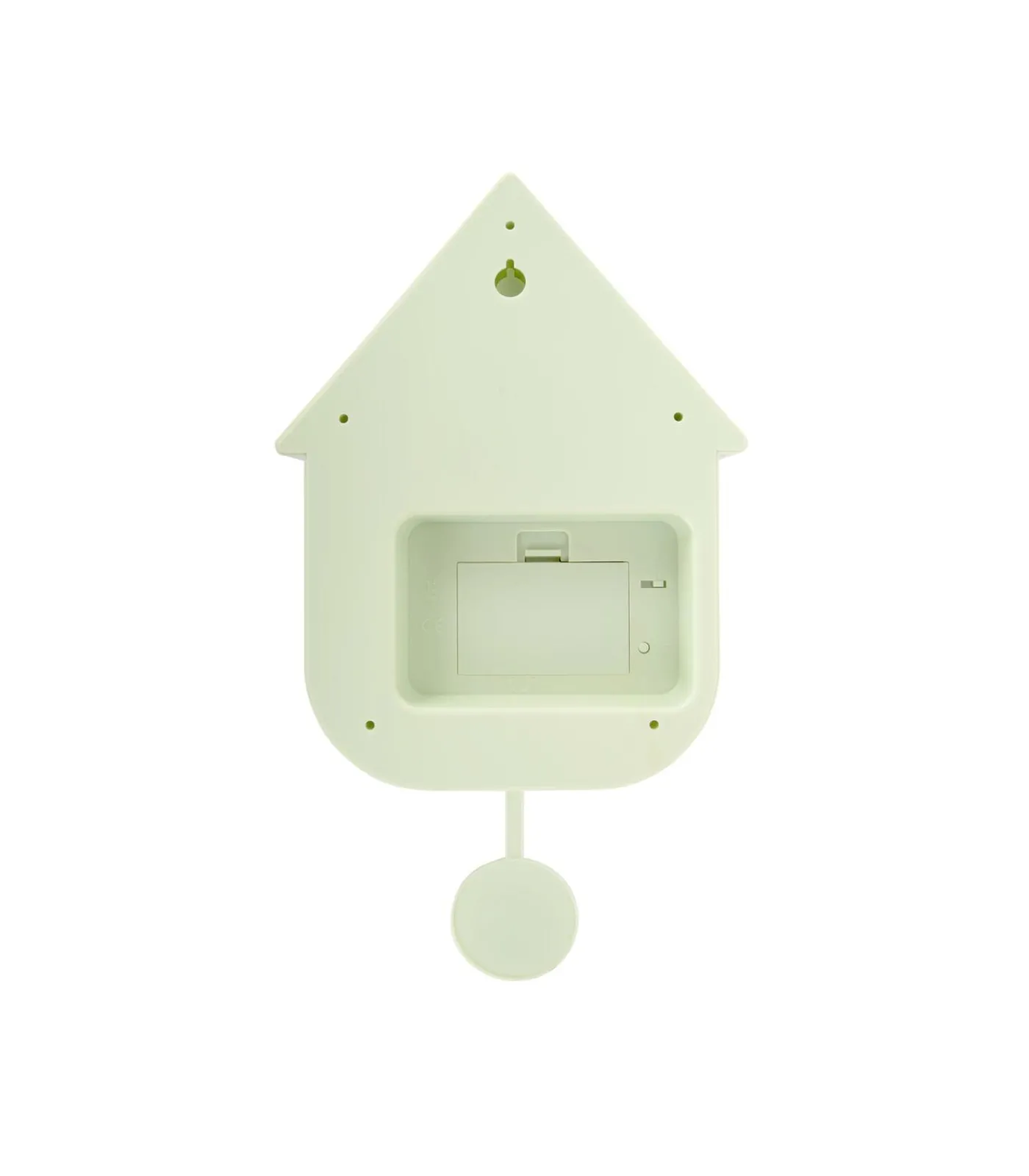 Outlet Wandklok Modern Cuckoo - Zachtgroen - 8.5x21.5x41cm Klokken