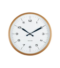 Clearance Wandklok Modern Factory - Okergeel - Ø30cm Klokken