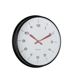 Wandklok Modern Factory - Mat zwart - Ø30cm Klokken