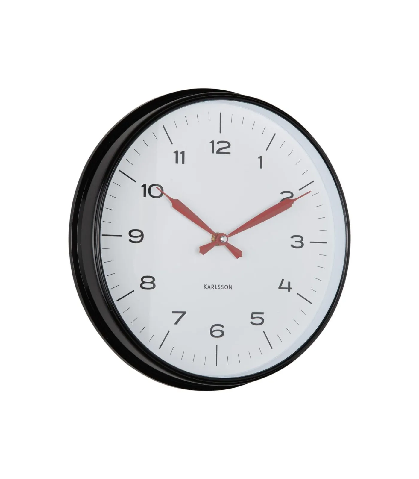 Wandklok Modern Factory - Mat zwart - Ø30cm Klokken