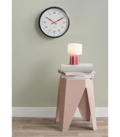 Wandklok Modern Factory - Mat zwart - Ø30cm Klokken