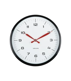 Wandklok Modern Factory - Mat zwart - Ø30cm Klokken