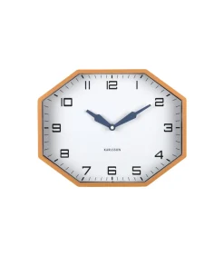 New Wandklok Modern Factory Octagon - Geel - 32x32x26cm Klokken