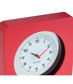 Best Wandklok New Vintage - Helderrood - 4.4x22x22cm Klokken