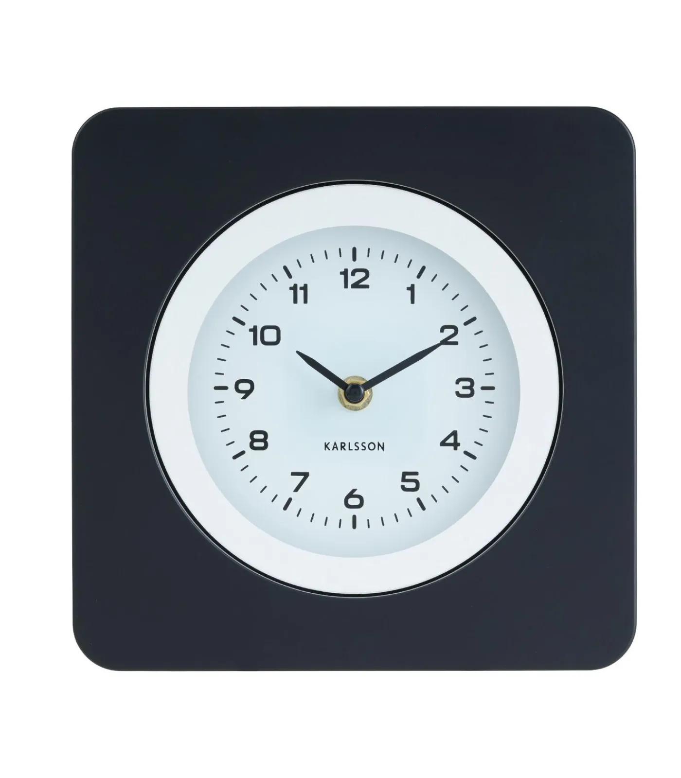 Sale Wandklok New Vintage - Mat zwart - 4.4x22x22cm Klokken