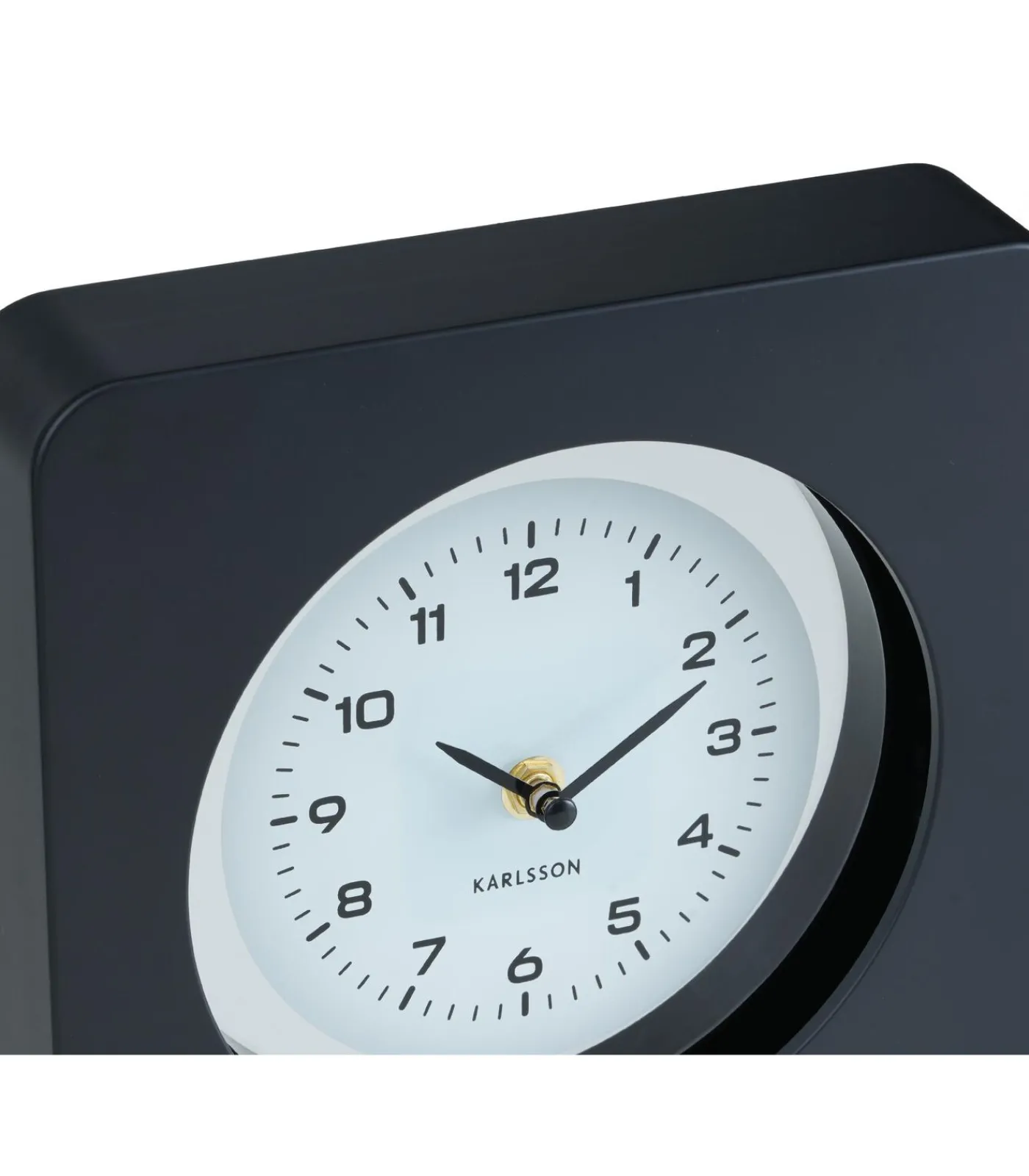 Sale Wandklok New Vintage - Mat zwart - 4.4x22x22cm Klokken