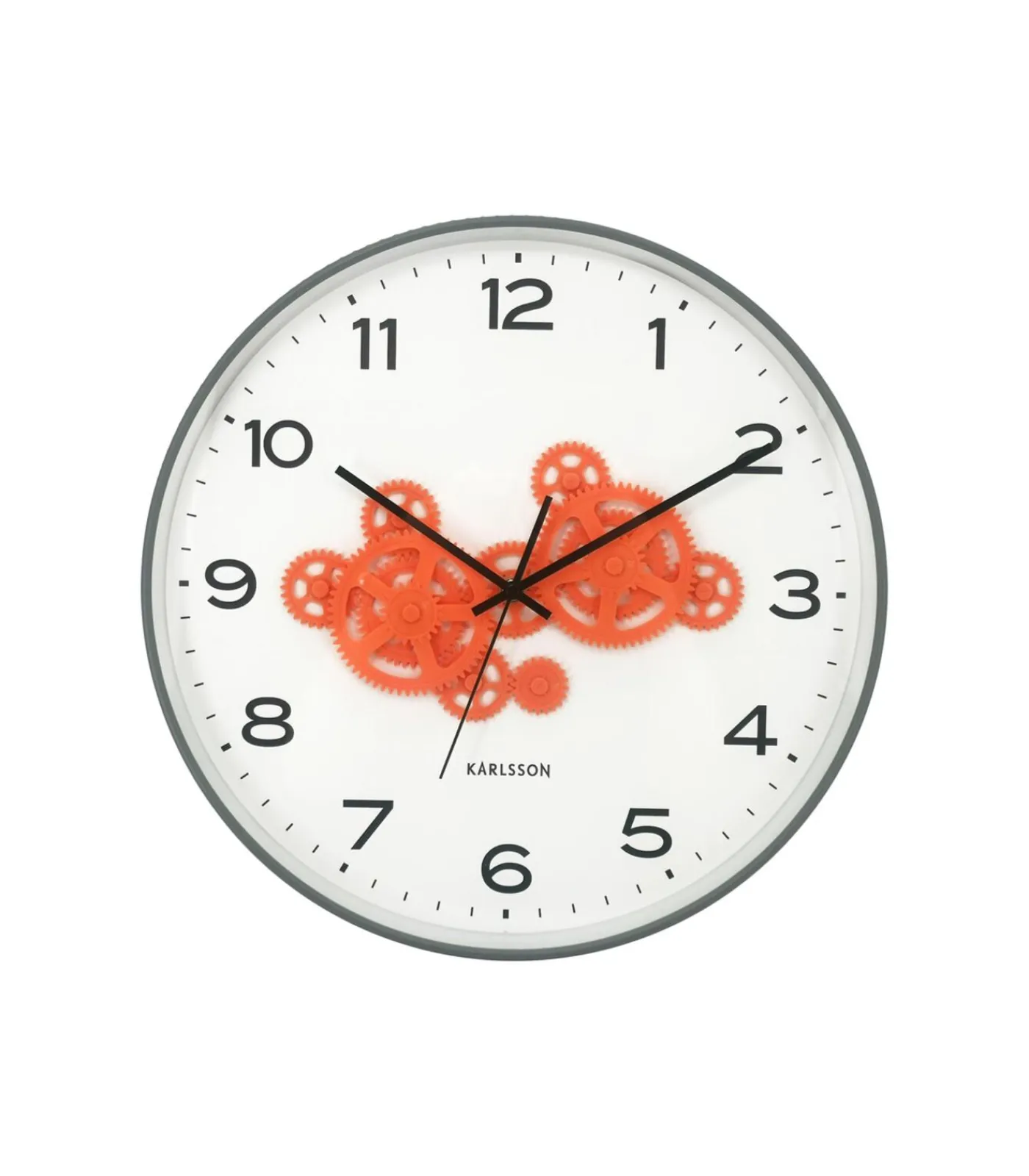 Online Wandklok Open Gear - Grijs - 40.8x40.8x40.8cm Klokken