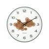 Hot Wandklok Open Gear - Groen - 40.8x40.8x40.8cm Klokken
