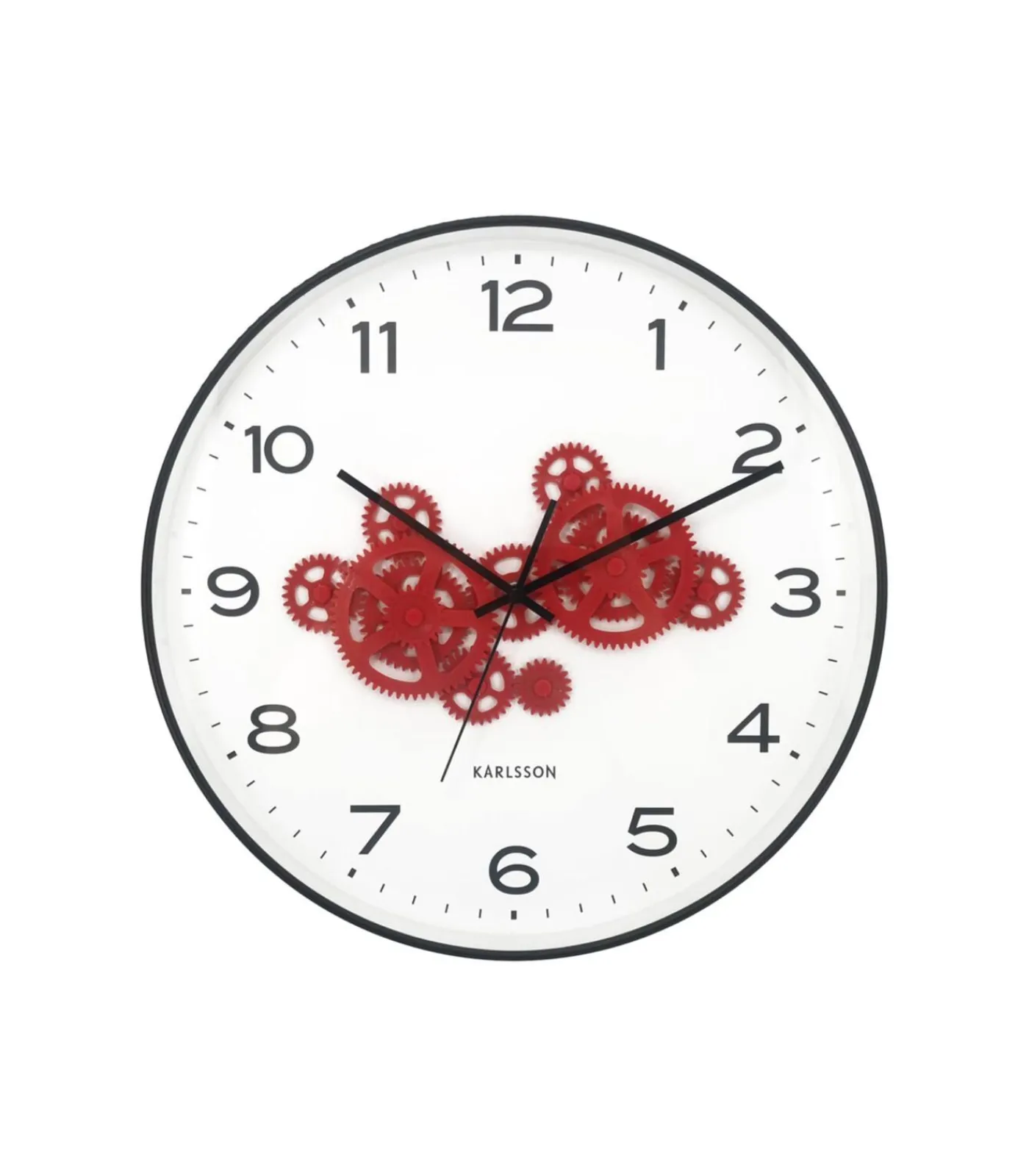 New Wandklok Open Gear - Zwart - 40.8x40.8x40.8cm Klokken