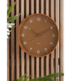 Online Wandklok Orgullo - Okergeel - Ø40cm Klokken