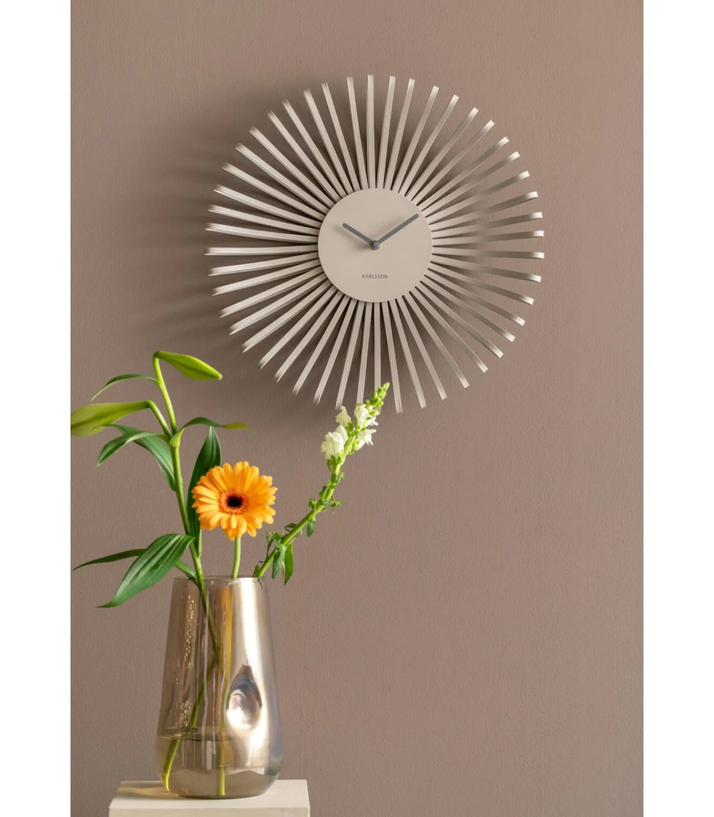 Online Wandklok Polo - Grijs - 48x48x48cm Klokken