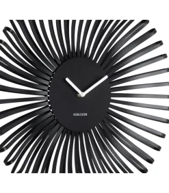 Hot Wandklok Polo - Zwart - 48x48x48cm Klokken