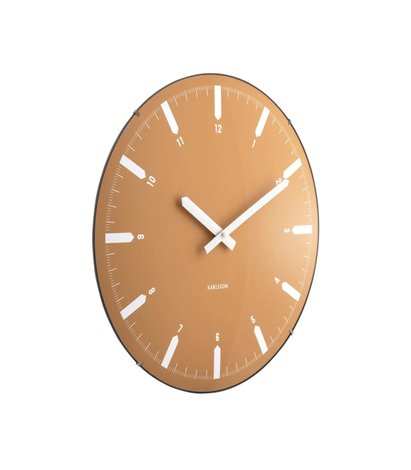 Sale Wandklok Realista Dome - Geel - 35x35x35cm Klokken