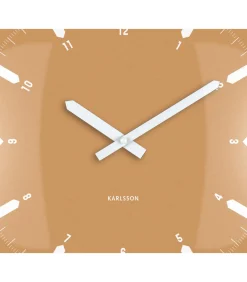 Sale Wandklok Realista Dome - Geel - 35x35x35cm Klokken