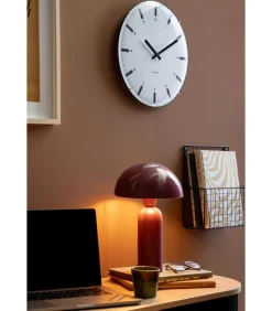 Wandklok Realista Dome - Wit - 35x35x35cm Klokken