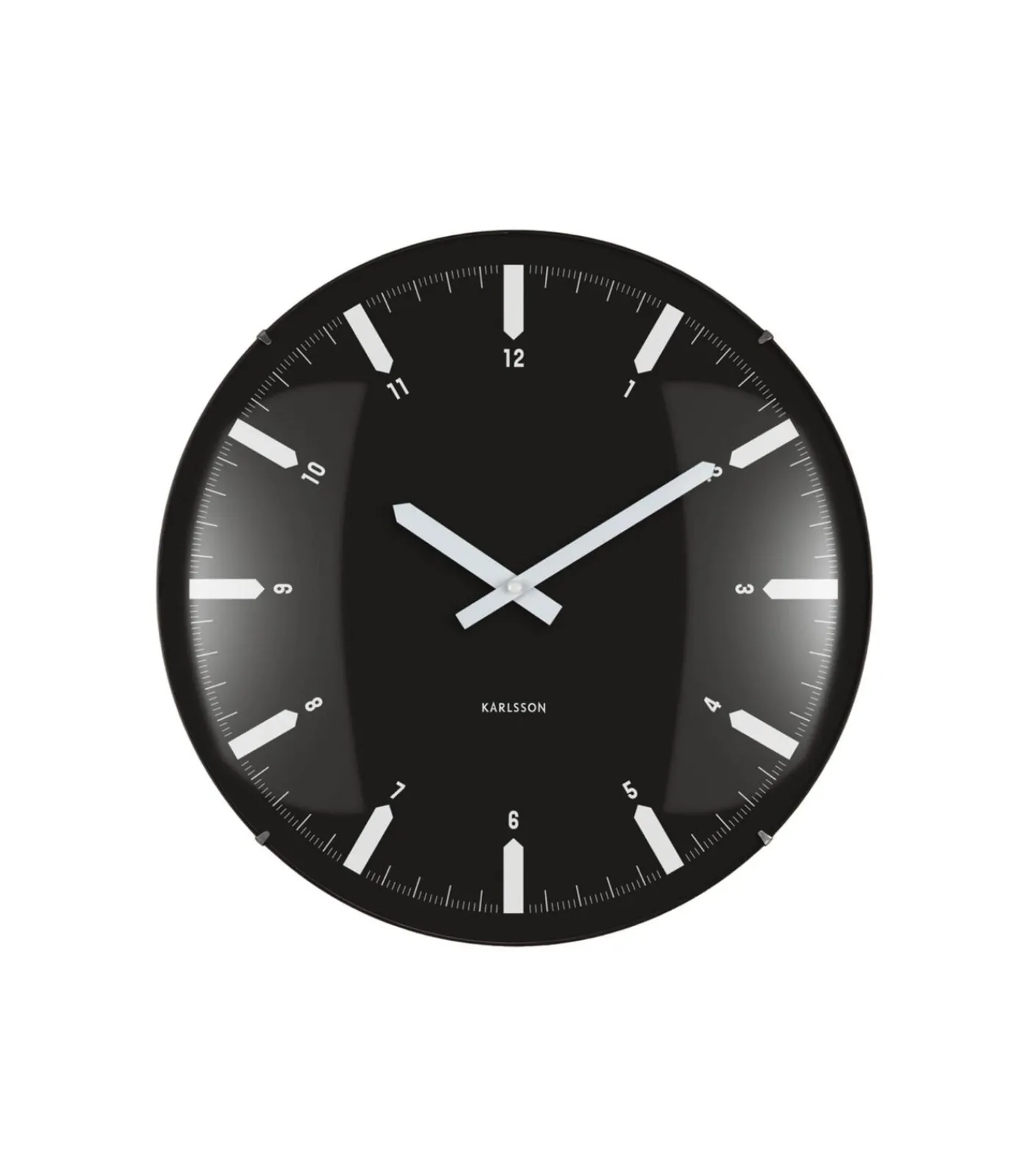 Best Wandklok Realista Dome - Zwart - 35x35x35cm Klokken