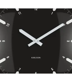 Best Wandklok Realista Dome - Zwart - 35x35x35cm Klokken