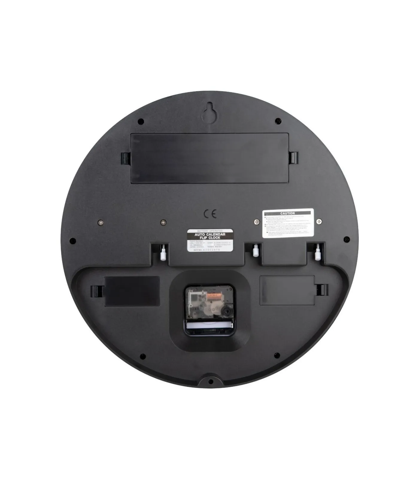 Discount Wandklok Round Flip - Zilver - 11x32.6x32.6cm Klokken