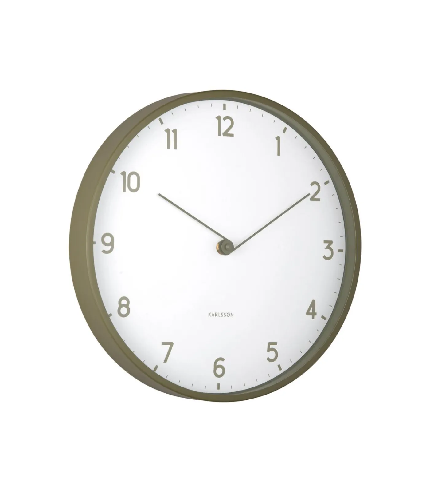 Clearance Wandklok Sencillez - Legergroen - Ø30cm Klokken