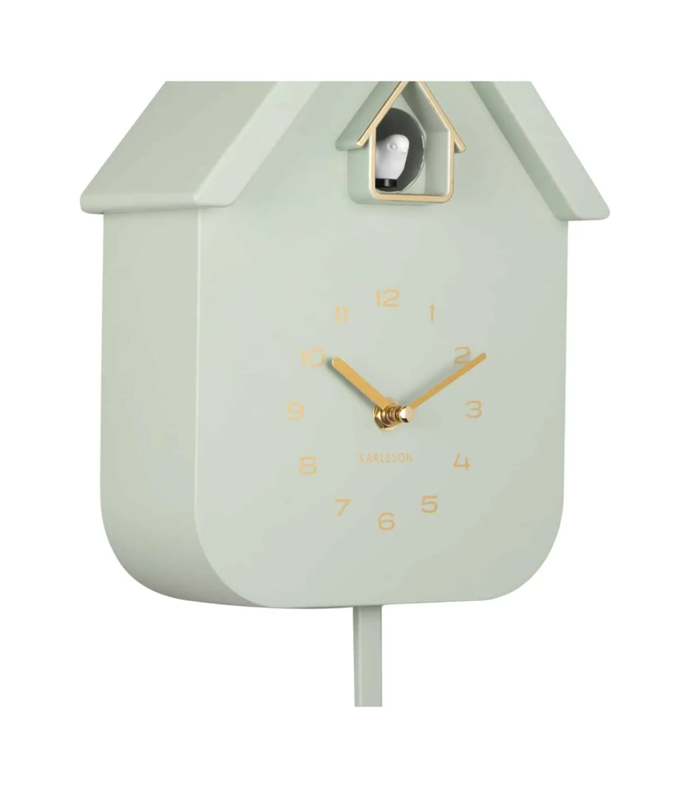 Clearance Wandklok Solo Color Cuckoo - Jadegrijs - 6x21,5x41cm Klokken