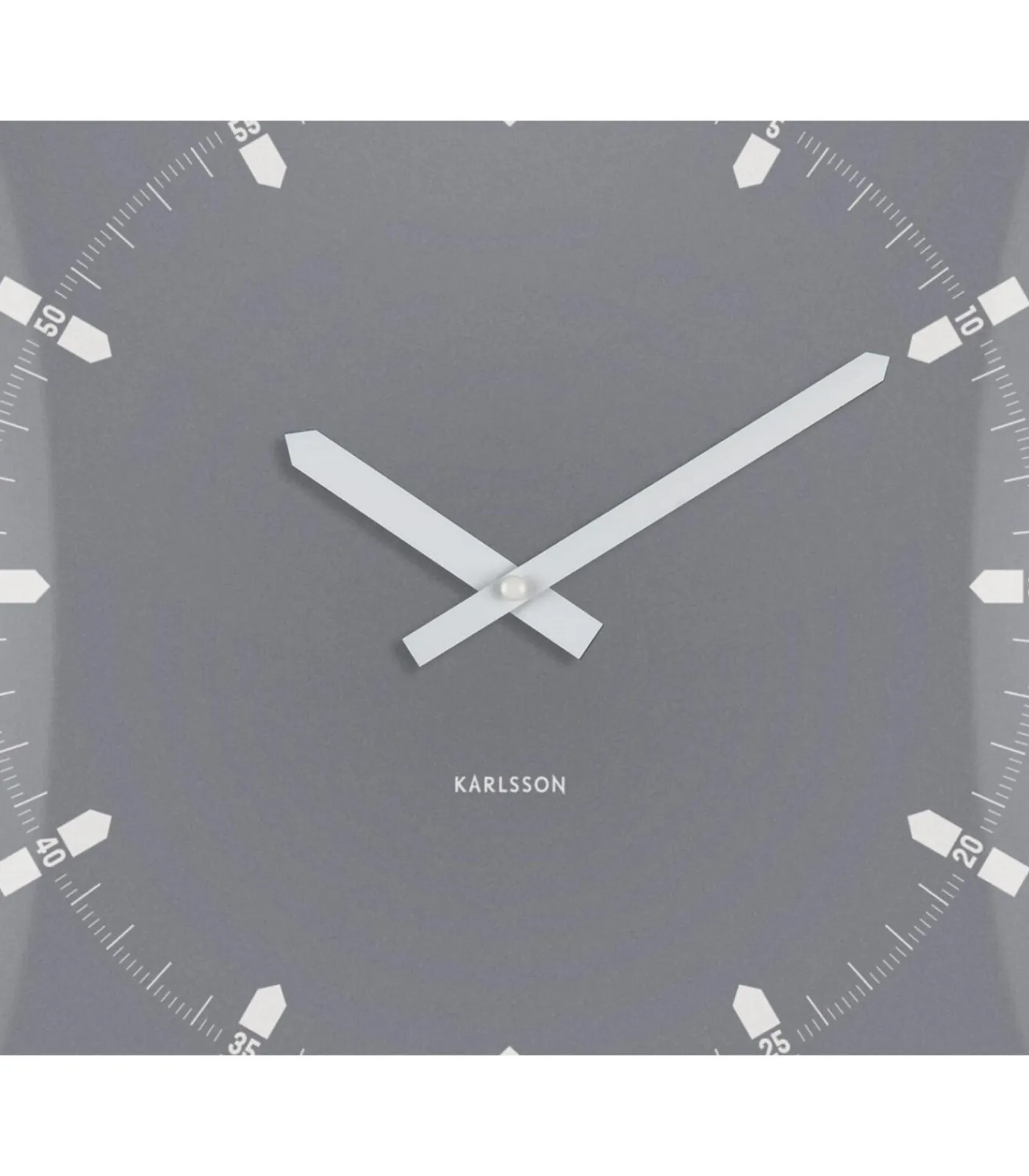 Sale Wandklok Sucinto Dome Square - Grijs - 35x35x35cm Klokken