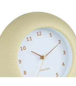 Clearance Wandklok Tender Rib - Zachtgeel - Ø25cm Klokken