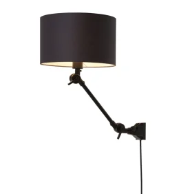 Wandlamp Amsterdam - Zwart/Zwart - 65x32x45cm Muurverlichting
