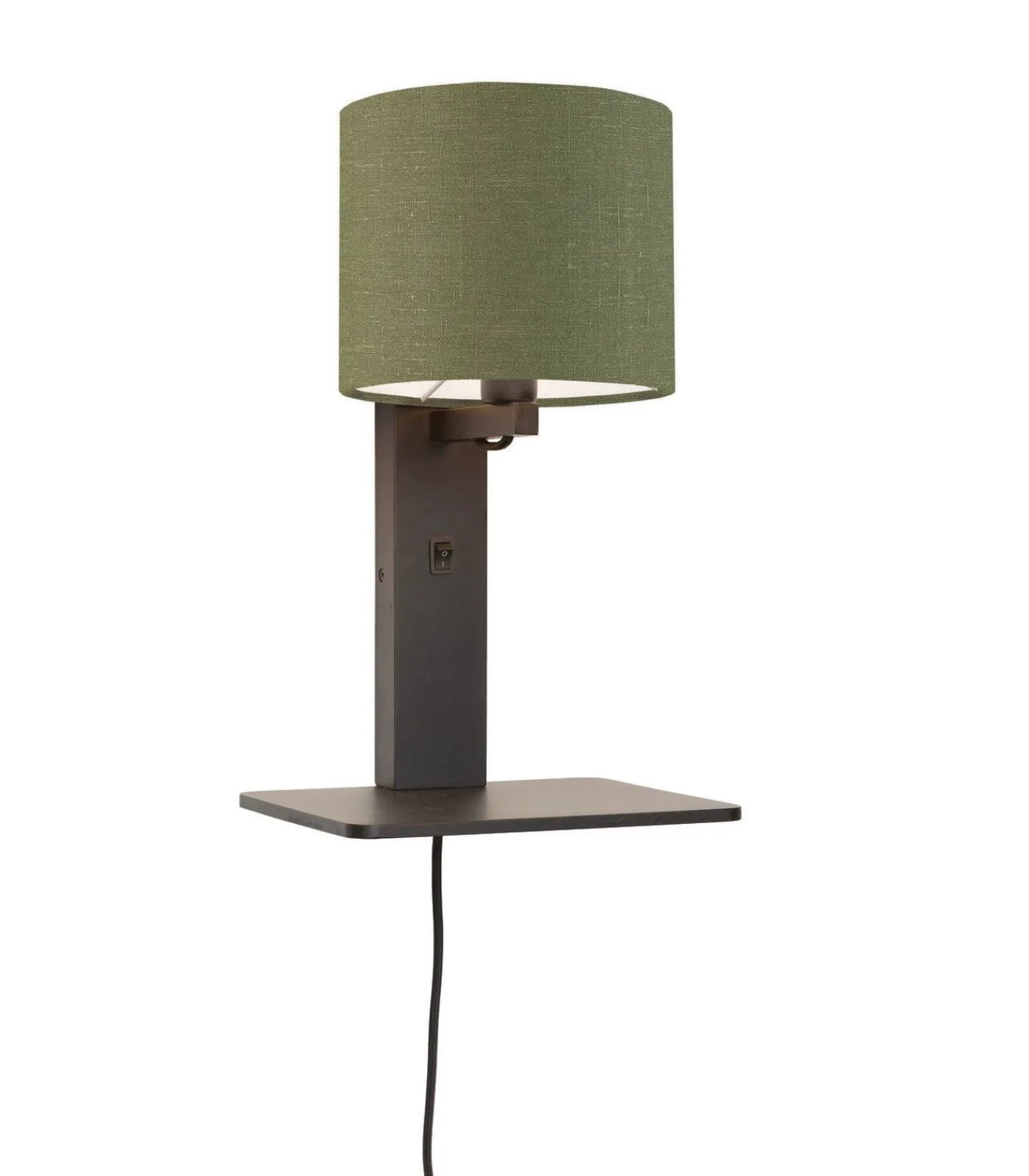 Sale Wandlamp Andes - Bamboe Zwart/Groen - 19x24x36cm Muurverlichting