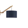 Online Wandlamp Andes - Bamboe/Blauw - 50x32x45cm Muurverlichting