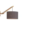 Wandlamp Andes - Bamboe/Donkergrijs - 50x32x45cm Muurverlichting