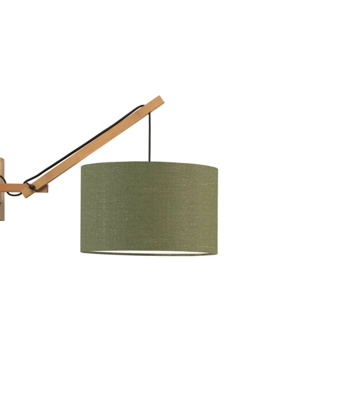 Wandlamp Andes - Bamboe/Groen - 50x32x45cm Muurverlichting