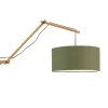 Best Wandlamp Andes - Bamboe/Groen - 95x47x55cm Muurverlichting